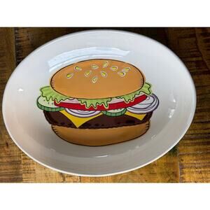 Rare Hallmark Embossed Hamburger Serving Bowl